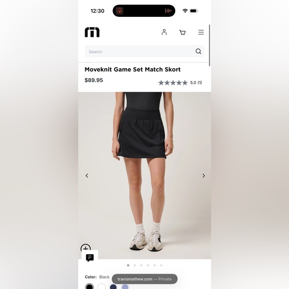 Travis Mathew Game match skorts set of 2 - Picture 4 of 5